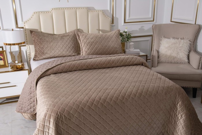 Натаниэль (беж) Покрывало 240х260