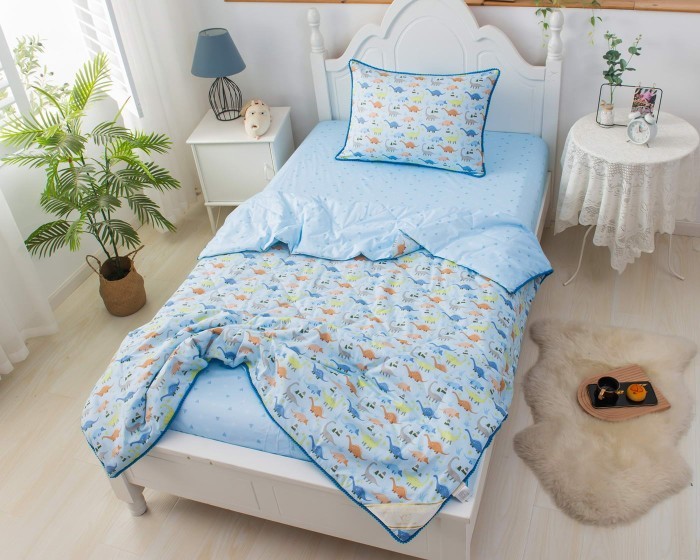 Динозаврики (голубой) Комплект Детский