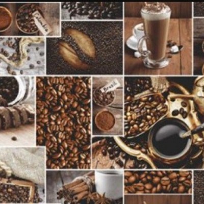 Полотенца вафельные CoffeAroma-50x60 - 2шт в уп.