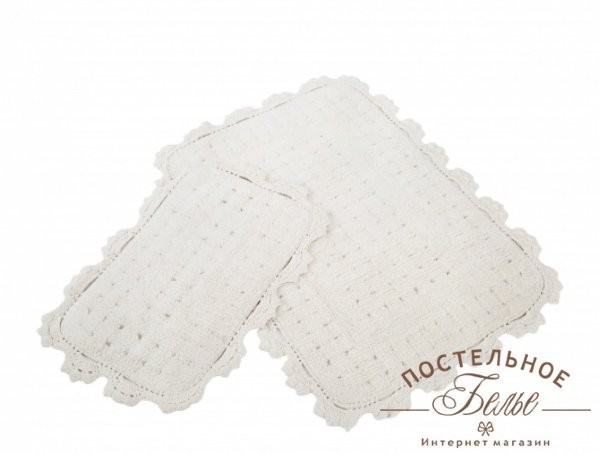 Коврики для ванной MINA EKRU-60x90+40x60