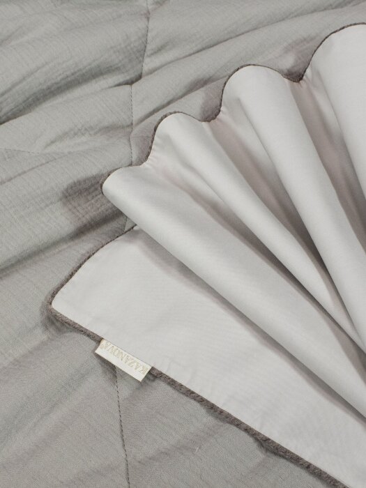 Комплекты для сна Muslin & Satin Solid color (платина беж) Евро