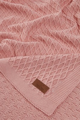 Вязаный плед Snowdrop (ВВ 3070) розовый 