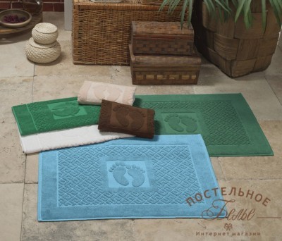 SAROZ (берюзовый) 50х70см Коврик Махровый