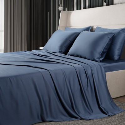 Простыня на резинке Sharmes &quot;Bamboo&quot;, 140х200 (темно-синий)