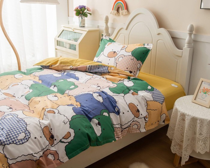 Медвежата (желтый) Комплект постельного белья детский