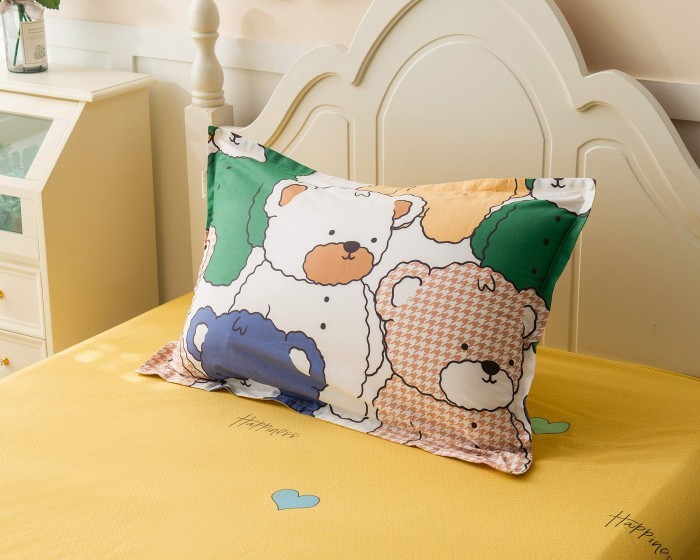 Медвежата (желтый) Комплект постельного белья детский