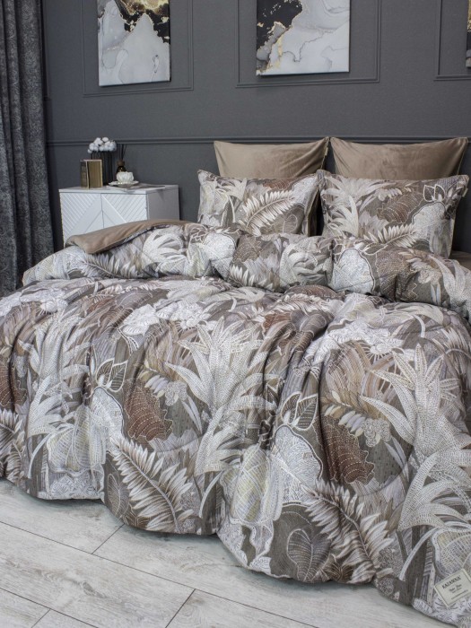 Комплекты для сна Мармарис (бежевый капучино) ABC Egypt Cotton Евро