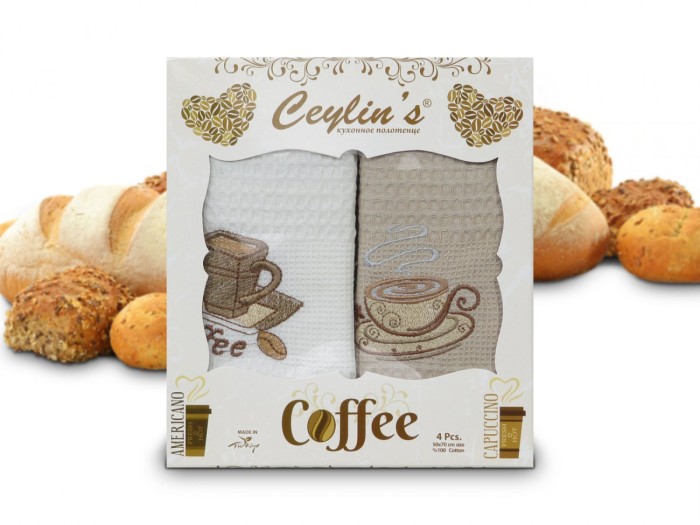 Набор кухонных полотенец Ceylin's Coffee (50x70 - 4 шт) 8054-11