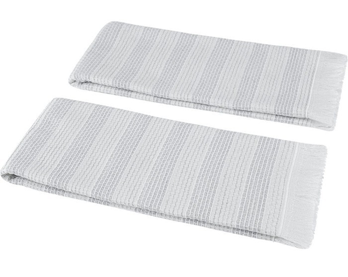 Набор Кухонных Полотенeц Arya 40х60 2 ед Alfa Светло-Серый
