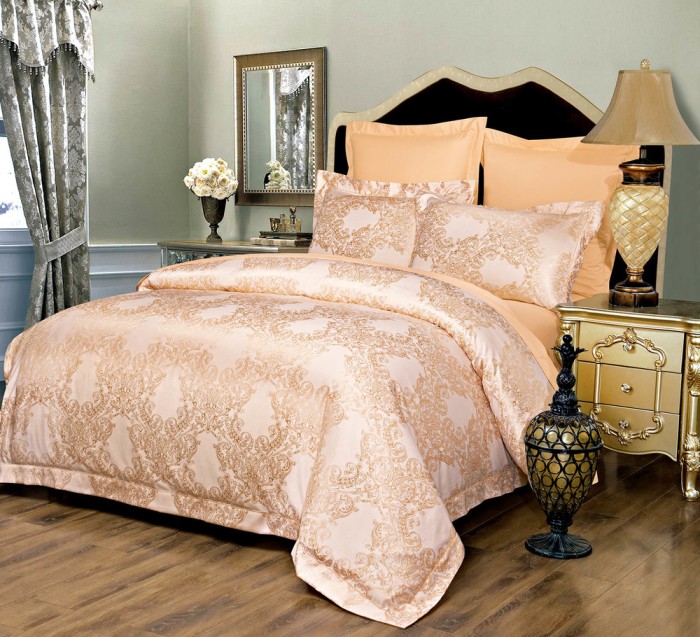 Лукреция №21 Жаккард Евро Комплект постельного белья