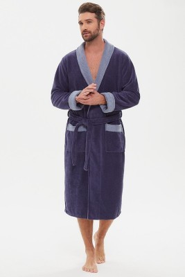 Махровый халат из бамбука Energy (PM France 947) джинс