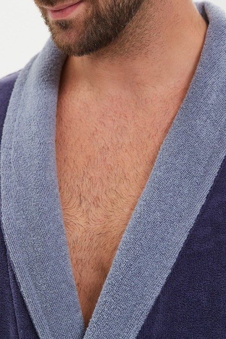 Махровый халат из бамбука Energy (PM France 947) джинс