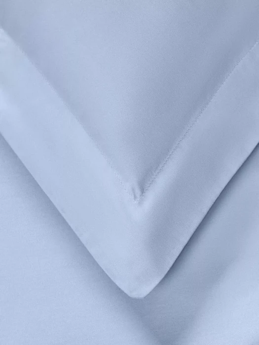 Постельное белье Arya Vip из Oднотонного Сатина Семейное 160x220 Светло-синий