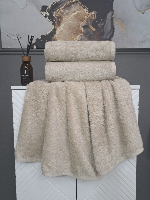 К-т полотенец Teddy (миндаль) 70х140см(1),50х90см(1)