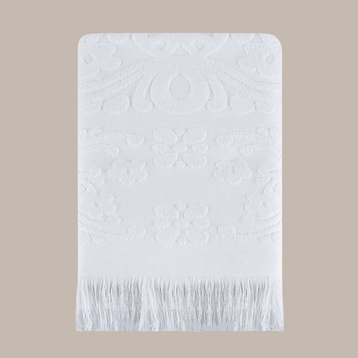 Полотенце Arya С Бахромой 70X140 Isabel Soft Белый