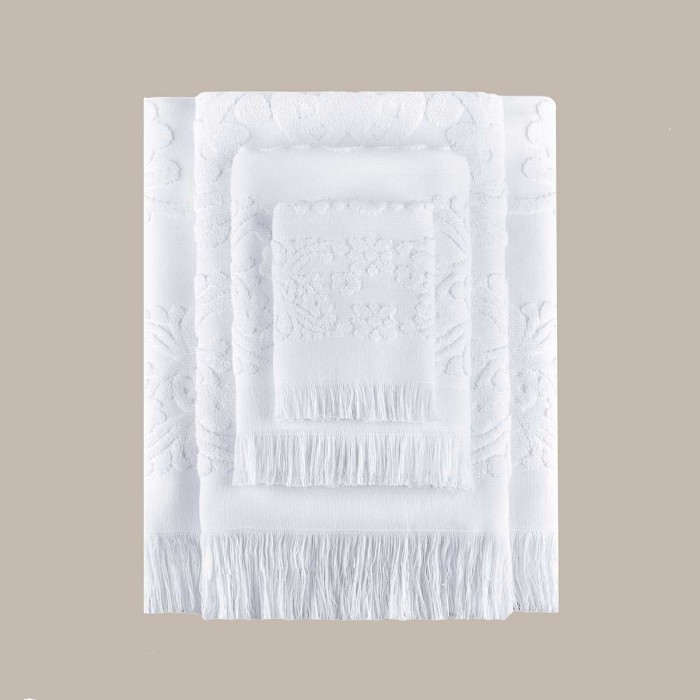 Полотенце Arya С Бахромой 70X140 Isabel Soft Белый