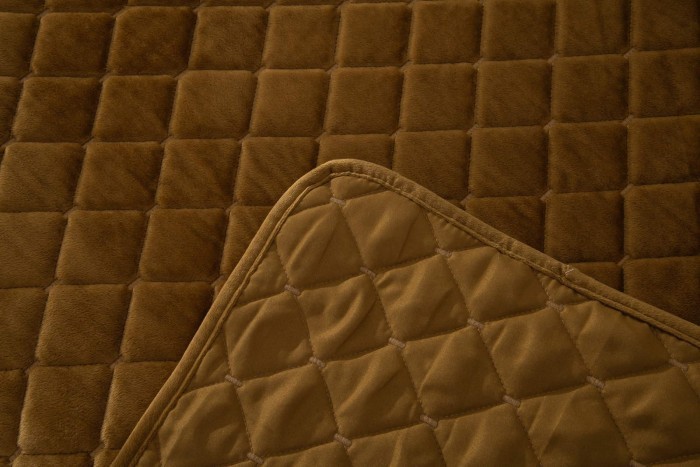 Натаниэль (горчичный) Покрывало 240х260