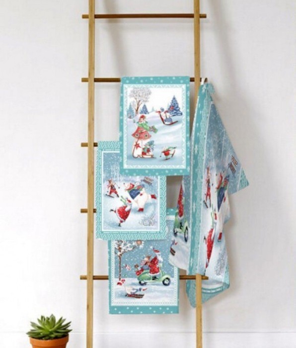 Полотенца вафельные 35047-3-50x60 - 3шт в уп.