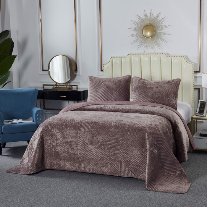 Патрисия (пепел роза) Покрывало 160х220