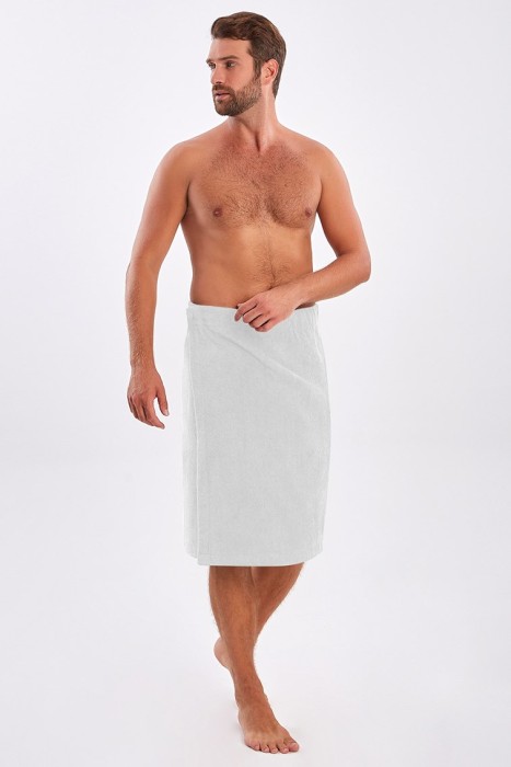 Килт для сауны на пуговицах Strongman (EVA) белый 