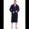 Махровый халат из бамбука Energy (PM France 947) темно-синий