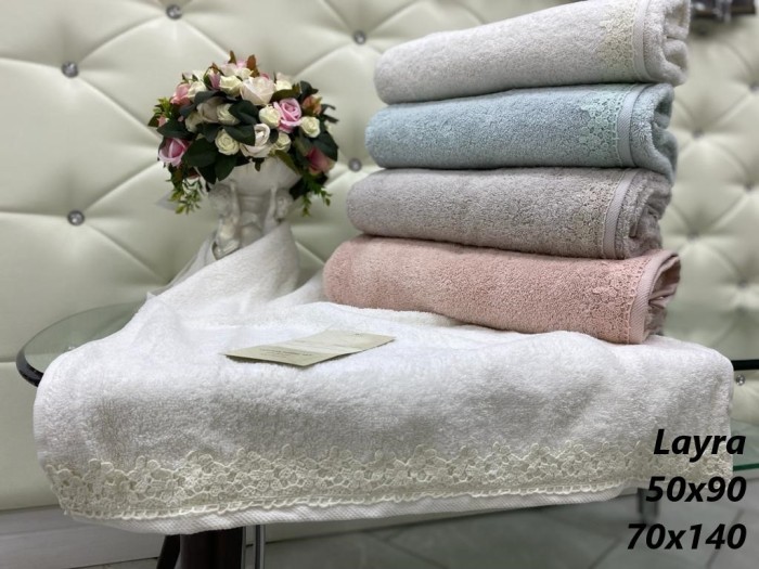 LAYRA (крем) 50x90-70х140 Комп. полотенец