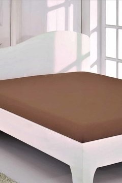 Простынь трикотажная (беж) 180x200+30 см на резинке