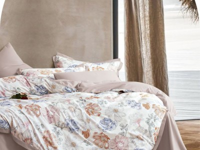 Постельное белье Asabella 2164-6/160 евро печатный сатин