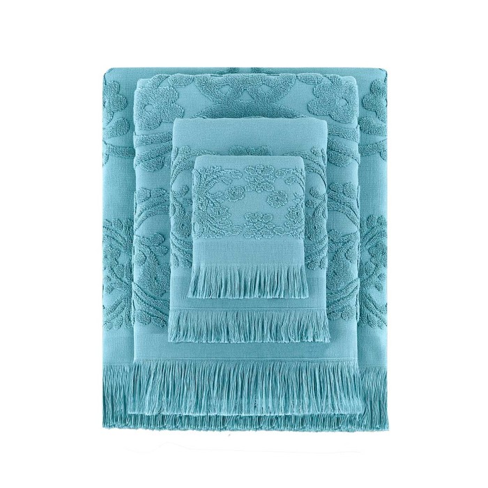 Полотенце Arya С Бахромой 70X140 Isabel Soft Аква