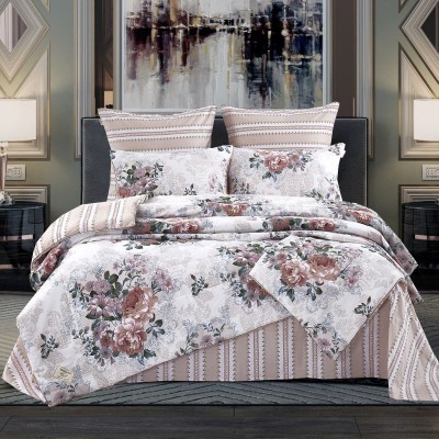 Постельный набор Верона (бежевый) Print Cotton евро