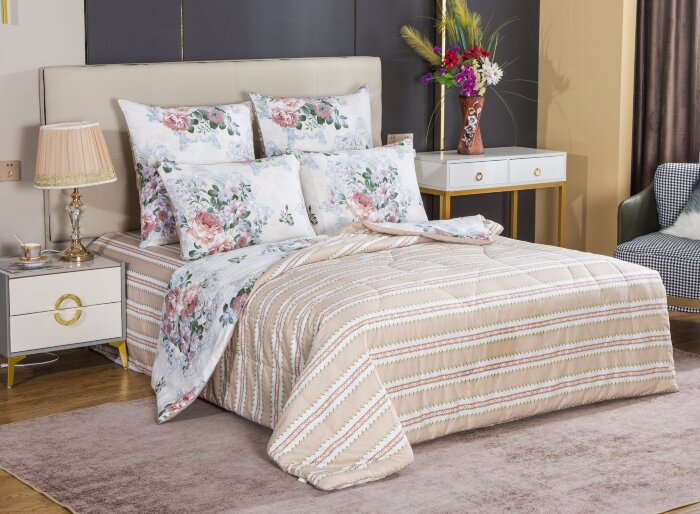 Комплекты для сна Верона (бежевый) Print Cotton Евро