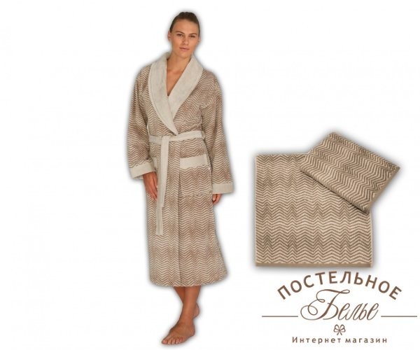 Полотенца ROSEBERRY STELLA Brown Cream towel-70x140