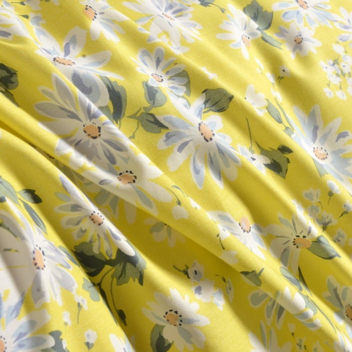 Франческа желтый Комплект постельного белья сатин Евро 4н