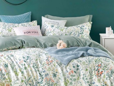 Постельное белье Asabella 1570-7 семейное печатный сатин