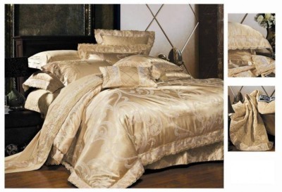 Постельное белье Valtery жаккард с гипюром TJ-03 двуспальное