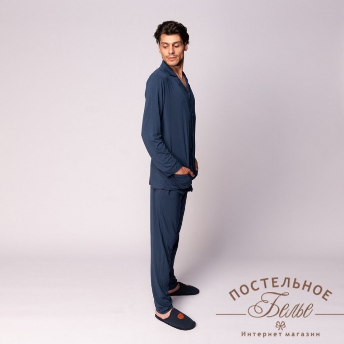 Адам пижама мужская синяя M