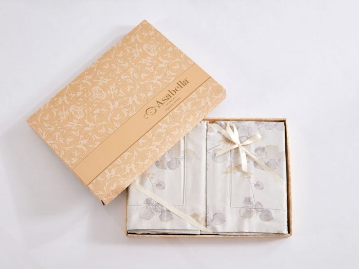 Комплект постельного белья Евро, хлопковый жаккард 2241-6