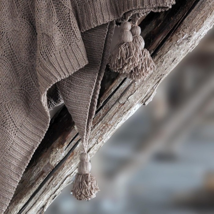 Вязка (корич) Покрывало 220х240