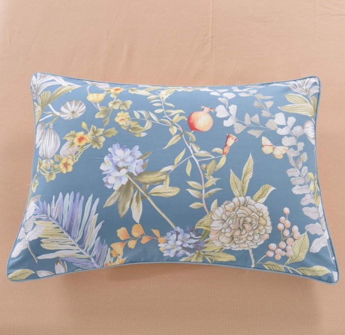 Аврил (синяя) Комплект постельного белья сатин 7Е