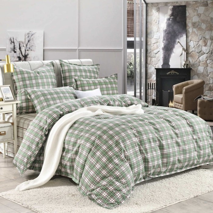 Фидель (зеленый) Комплект постельного белья сатин 7Е