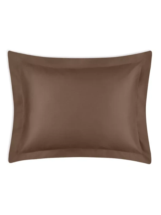 Постельное белье Arya Vip из Oднотонного Сатина Семейное 160x220 Темно-Коричневый