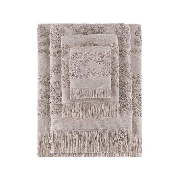 Полотенце Arya С Бахромой 70X140 Isabel Soft Бежевый