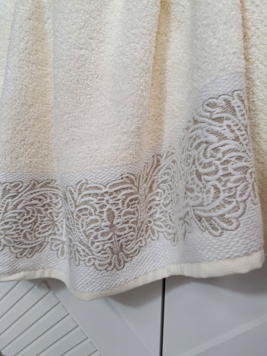 К-т полотенец Dolce (молоко) 70х140см(1),50х90см(1)
