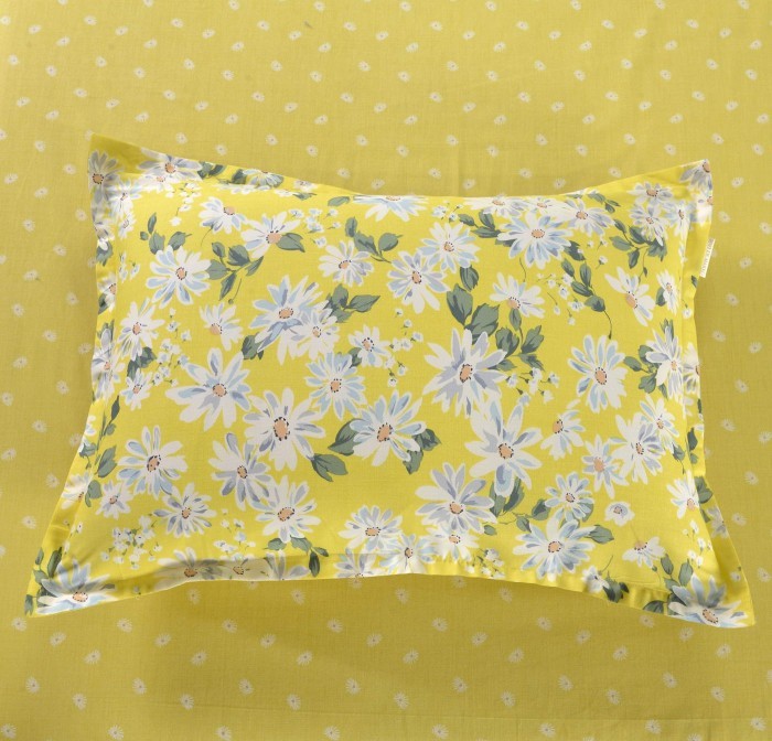 Франческа желтый Комплект постельного белья сатин 7Е