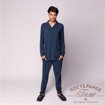Адам пижама мужская синяя S