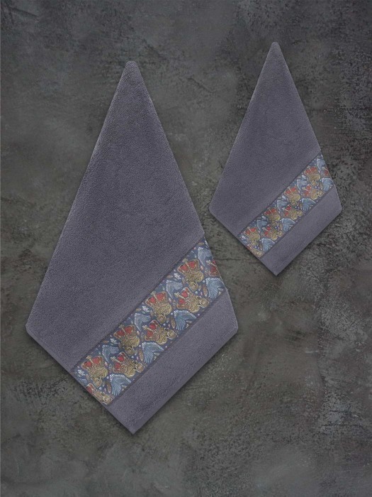 Hamlet (синее) 70х140 Полотенце Махровое