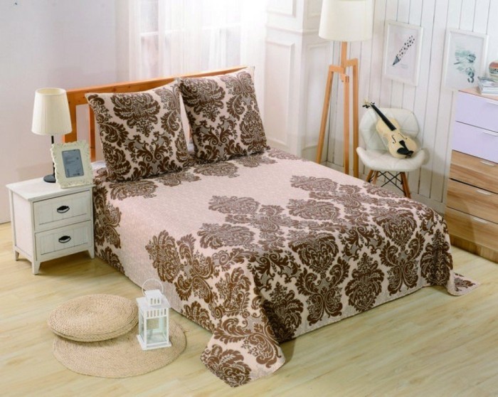 Простынь универсальная сатин печатный PCR-228 160x220