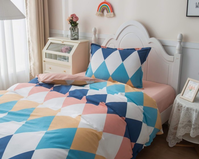 Ромбики (цветной) Комплект постельного белья Детский
