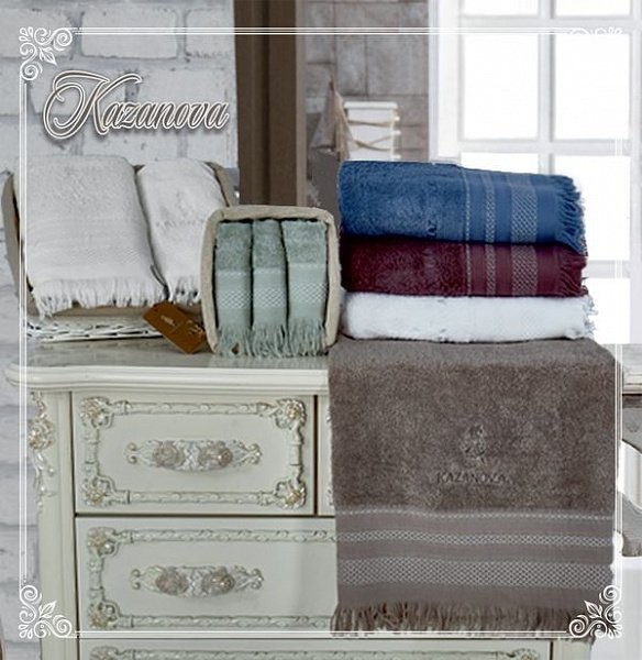 Полотенца Казанова Полотенце Simona (белый) 70х140см К63-132-70х140