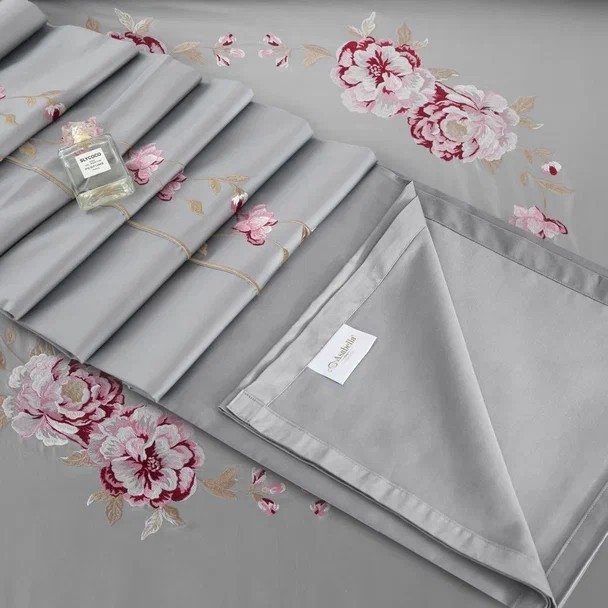 Комплект постельного белья Евро, египетский хлопок PREMIUM 2105-4